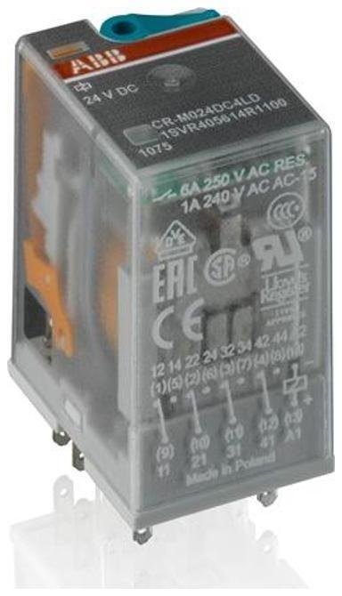 ABB 1SVR405613R0000 Реле CR-M024AC4 24B AC 4ПК (6A)