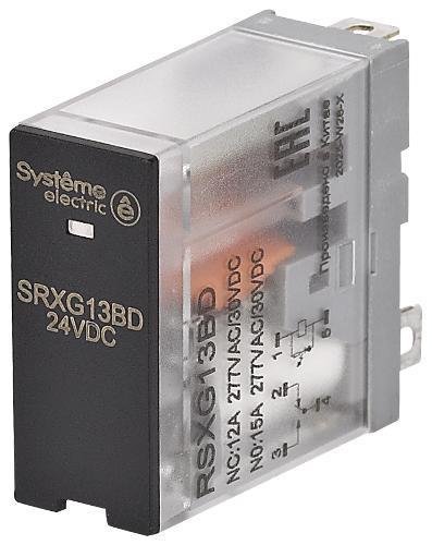 Systeme Electric RSXG13BD Реле 12A 1CO 24VDC LED