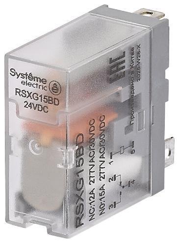 Systeme Electric RSXG15BD Реле 12A 1CO 24VDC
