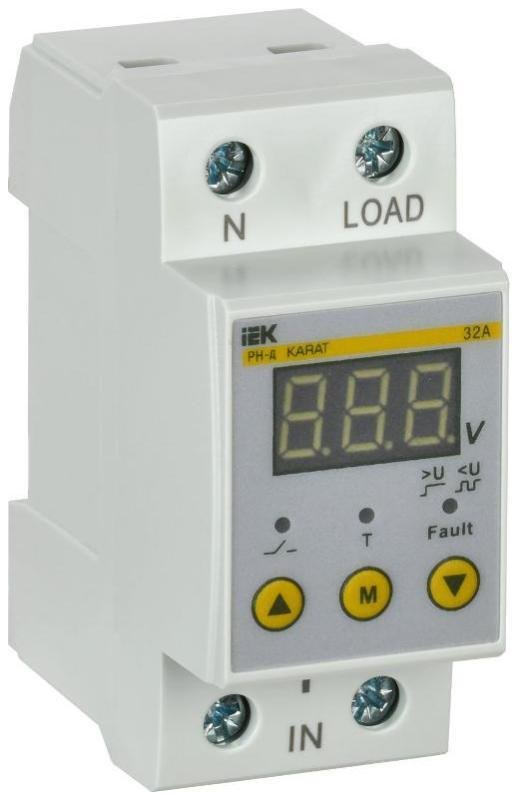 IEK IVR21-1-32 Реле напряжения РН-д однофазное 36мм 32А