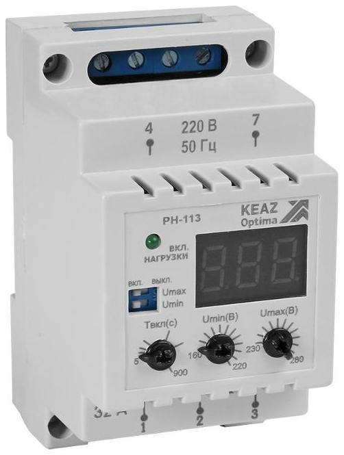КЭАЗ 114058 Реле напряжения OptiDin РН-113-УХЛ3.1