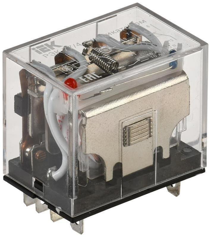 IEK RRP10-4-10-012D-LED Реле РЭК77/4(LY4) с индикацией 10А 12В DC [в упаковке 20, цена за 1 шт]
