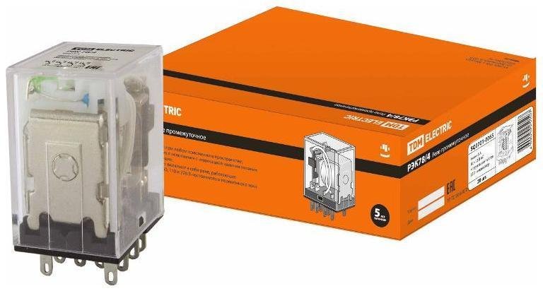 TDM electric SQ0701-0065 Реле РЭК78/4 с инд. 3А 12В AC [в упаковке 20, цена за 1 шт]