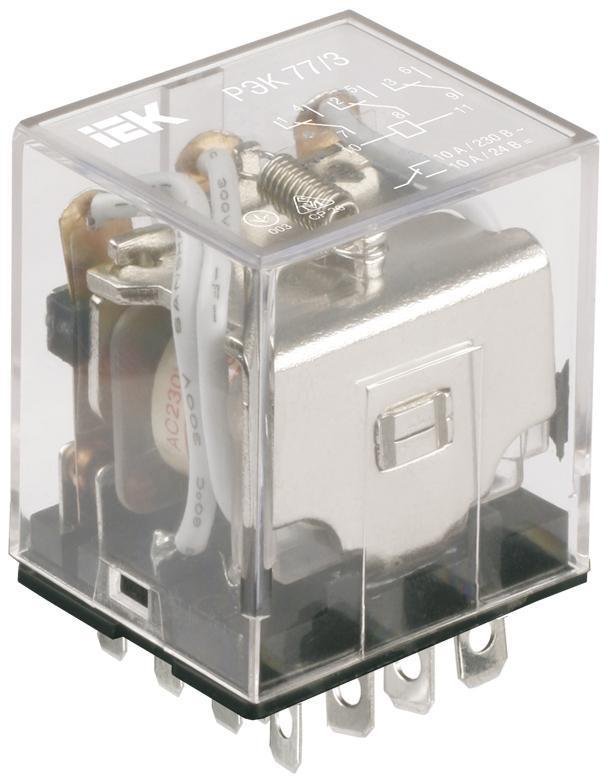 IEK RRP20-4-03-012D-LED Реле РЭК78/4(MY4) с индикацией 3А 12В DC [в упаковке 20, цена за 1 шт]