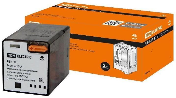 TDM electric SQ0701-0103 Реле РЭК8Ц/2 10А 24В AC (без разъема Р8Ц арт. SQ1503-0019) [в упаковке 10, цена за 1 шт]