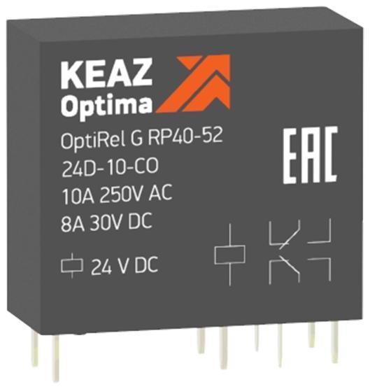 КЭАЗ 281021 Реле промежуточное OptiRel G RP40-52-24D-10-CO-G