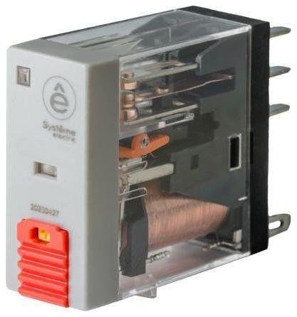Systeme Electric SXG22E7 Реле 8A 2CO 48VAC тест кнопка LED [в упаковке 300, цена за 1 шт]