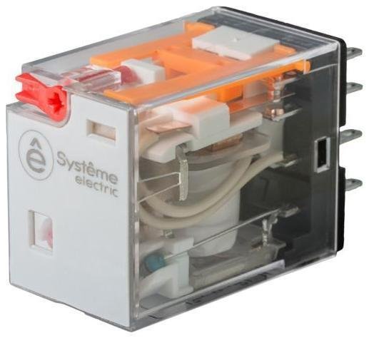 Systeme Electric SXM4AB2F7 Реле 6A 4CO 110VAC тест кнопка LED [в упаковке 20, цена за 1 шт]