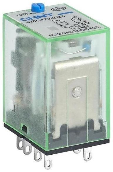 CHINT 651067 Реле промежуточное с кнопкой тестирования NJDC-17(D)/3ZS 3 конт. с инд. LED 5А AC220В