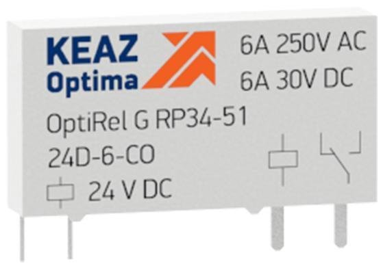 КЭАЗ 281149 Реле промежуточное OptiRel G RP34-51-60D-6-CO| 281149