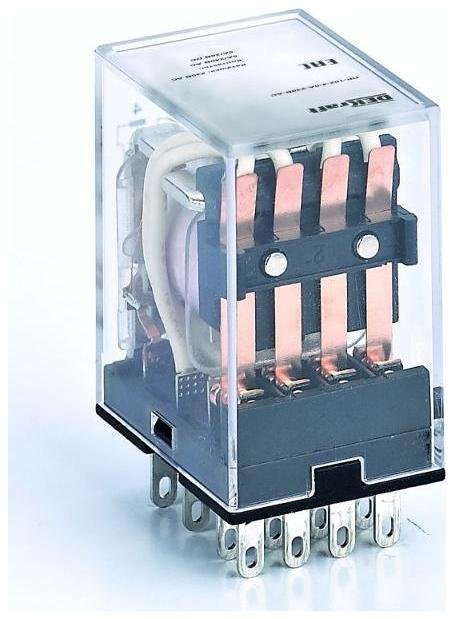 DEKraft 23887DEK Промежуточное реле 4 конт. с LED инд. 5А 24В DC ПР-102