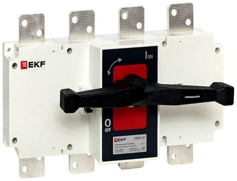EKF psds-1000-4 Рубильник-выключатель 1000A 4P c рукояткой управления для прямой установки PowerSwitch
