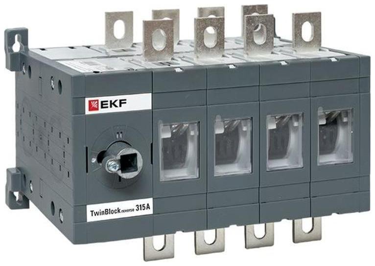EKF tb-s-315-4p-rev Рубильник 315A 4P реверсивный без рукоятки управления TwinBlock