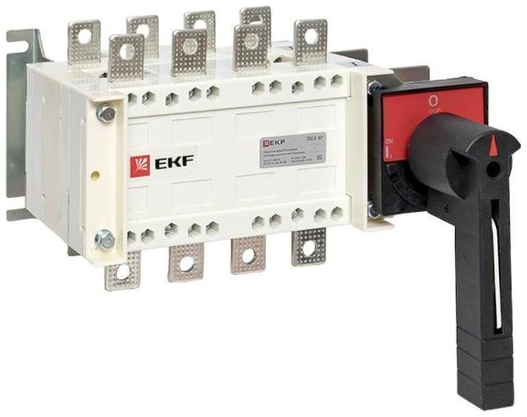 EKF pscs-250-4 Рубильник-переключатель 250A 4P c рукояткой управления для прямой установки PowerSwitch