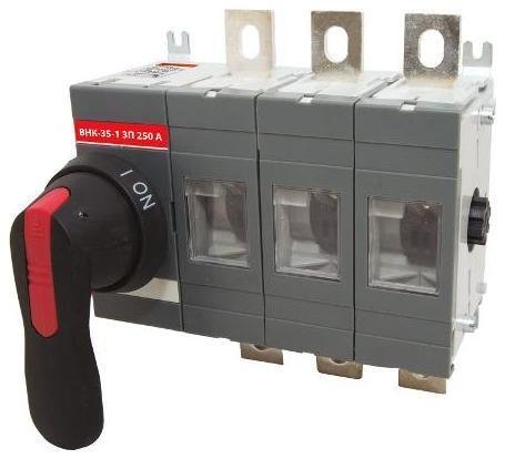TDM electric SQ0744-0003 Рубильник ВНК-35-1 3П 250А с установленной фронтальной ручкой управления