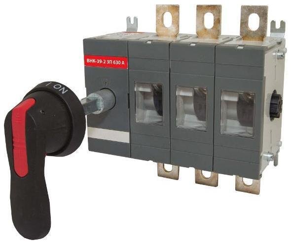 TDM electric SQ0744-0206 Рубильник ВНК-39-2 3П 630А с выносной фронтальной ручкой управления и переходником 185 мм