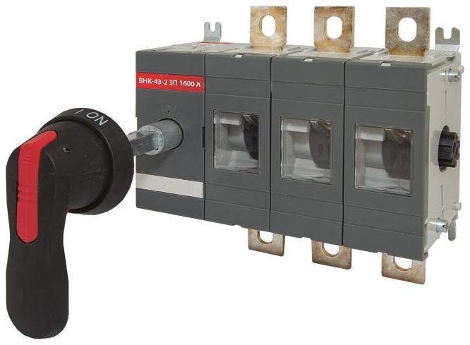 TDM electric SQ0744-0220 Рубильник ВНК-43-2 3П 1600А с выносной фронтальной ручкой управления и переходником 280 мм