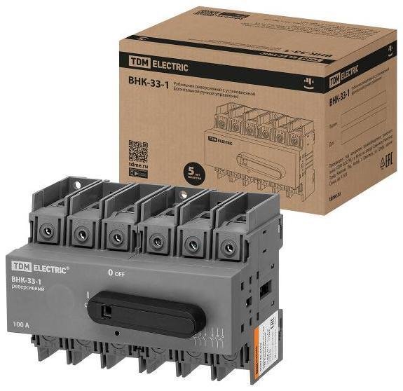 TDM electric SQ0744-0418 Рубильник ВНК-33-1 3П, 100 А, реверсивный
