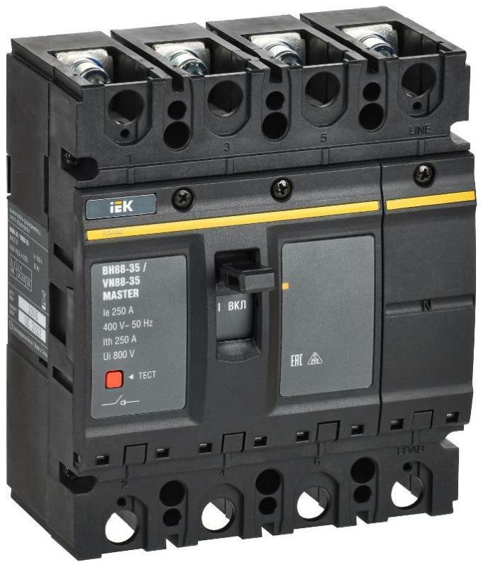 IEK KAM-VN30-4-0250 KARAT MASTER Выключатель-разъединитель ВН88-35 4P 250А