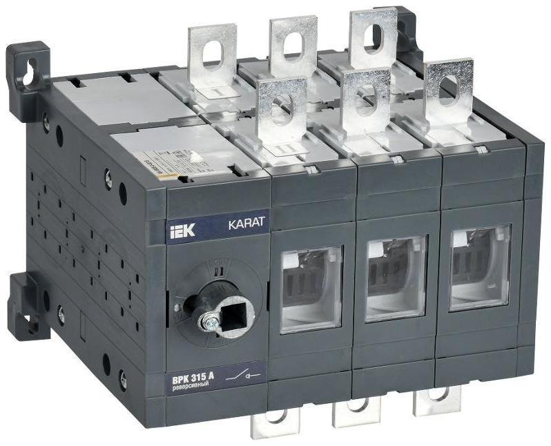 IEK KA-VR20-3-0315 KARAT Выкл-разъед. ВРК реверс. без рукоятки 3P 315А
