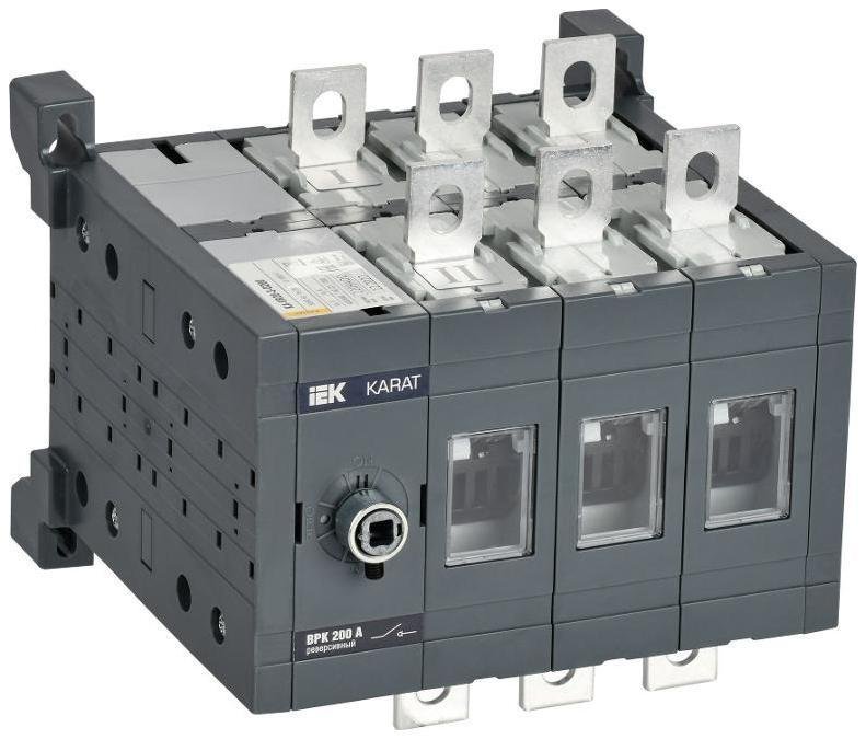 IEK KA-VR20-3-0200 KARAT Выкл-разъед. ВРК реверс. без рукоятки 3P 200А
