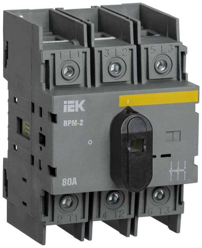 IEK MVR20-3-080 Выключатель-разъединитель модульный ВРМ-2 3P 80А