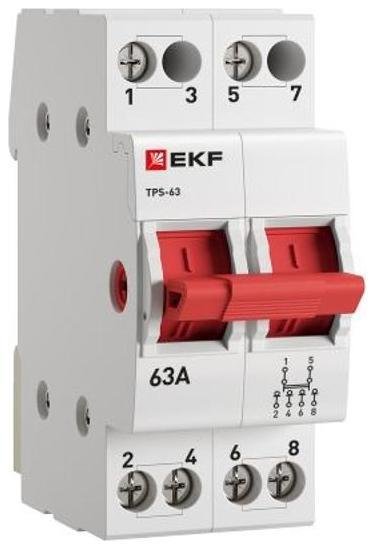 EKF TPS263 Трехпозиционный переключатель ТПС-63 2P 63А