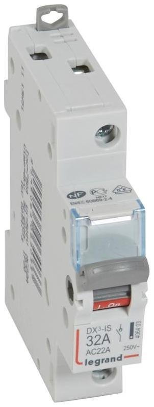 Legrand 406403 Выключатели-разъединители DX3-IS - 1П - 250 В" - 32 А - 1 модуль