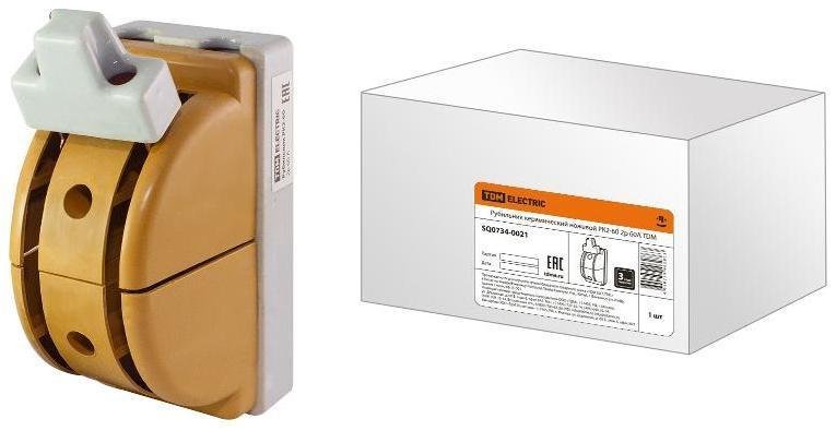 TDM electric SQ0734-0021 Рубильник керамический РК2-60 2p 60А