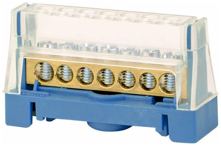 DKC 507N Клеммная колодка соединительная 1р 7х5,3мм. цвет синий