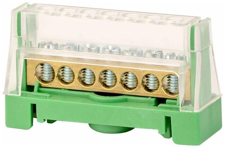 DKC T1615 Клеммная колодка соединительная 1р 15х5,3мм. цвет зелёный