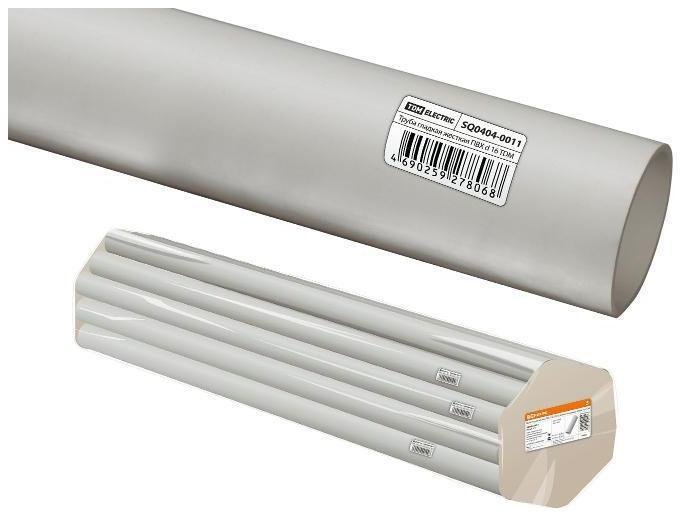 TDM electric SQ0404-0011 Труба гладкая жесткая ПВХ d 16 (104 м) длина 2 м индивид. штрихкод [в упаковке 104, цена за 1 м]
