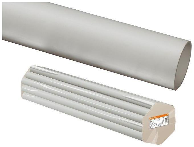 TDM electric SQ0404-0002 Труба жесткая гладкая ПВХ 20мм 3м (156м/уп) серый [в упаковке 156, цена за 1 м]