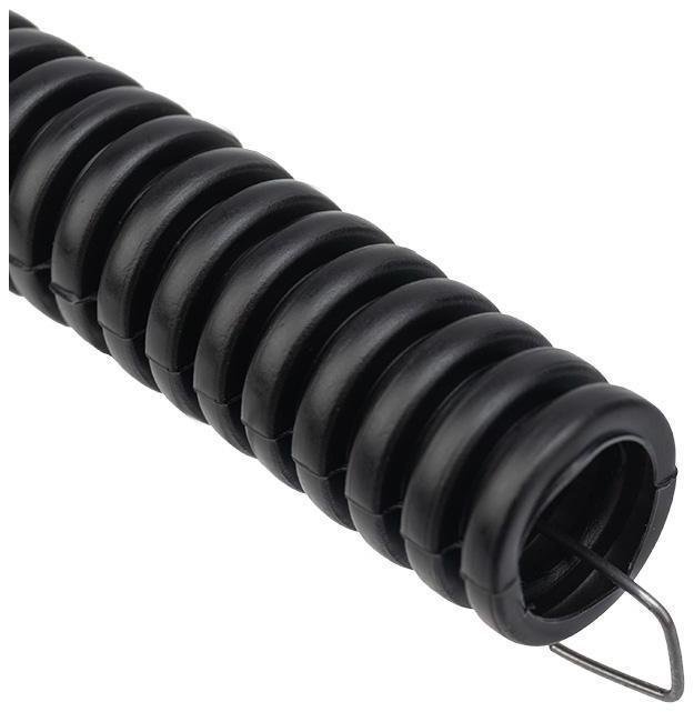 Rexant 28-0200-10 Труба гофрированная из ПНД, с зондом, черная, D20 мм (бухтa 10 м/уп.)