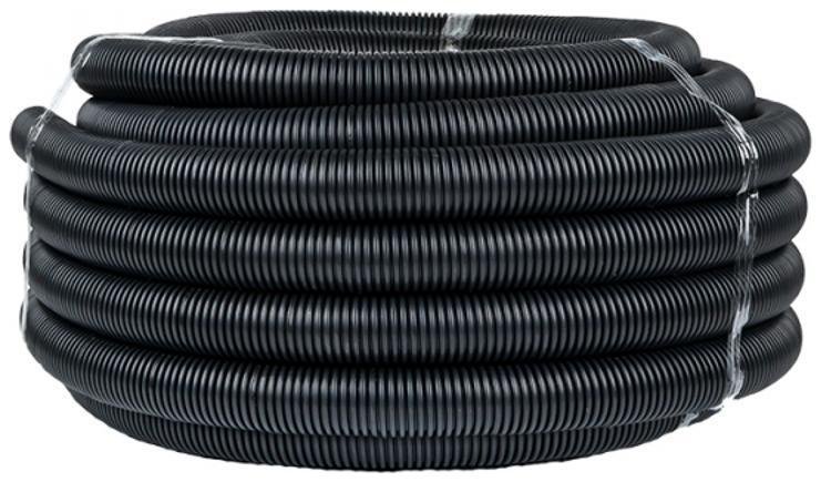 EKF FRHF-40 Труба гофр. FRHF с зондом d40мм (25м.)черная Plast PROxima [в упаковке 25, цена за 1 м]