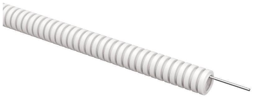 IEK ET-TG21-121-016-100-K01 ELASTA Труба гофрированная ПВХ d=16мм с зондом белая (100м) [в упаковке 100, цена за 1 м]