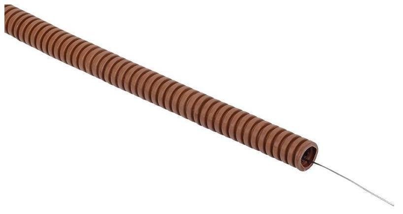 IEK ET-TG21-121-016-025-K24 ELASTA Труба гофр. ПВХ d=16мм с зондом дуб (25м) [в упаковке 25, цена за 1 м]