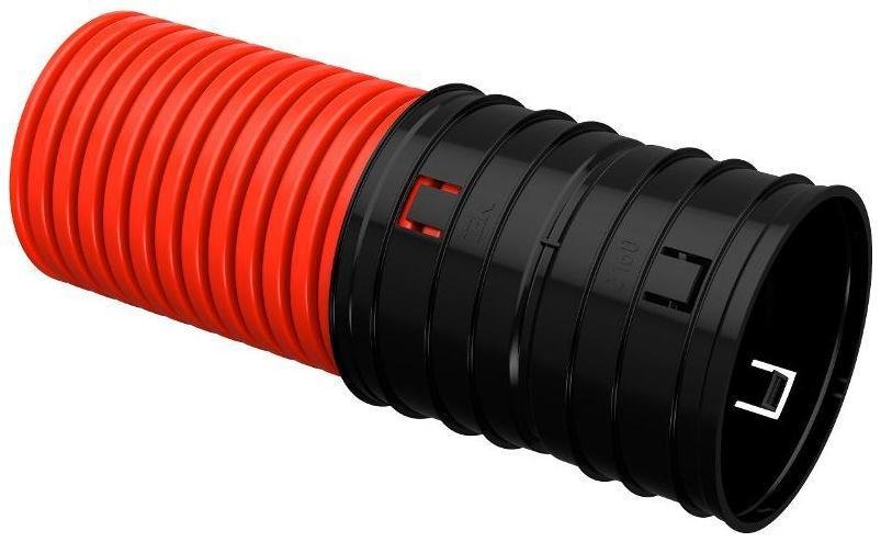 IEK CTG12-200-K04-025-R Труба гофр. двустенная ПНД d=200мм красная (25м) [в упаковке 25, цена за 1 м]