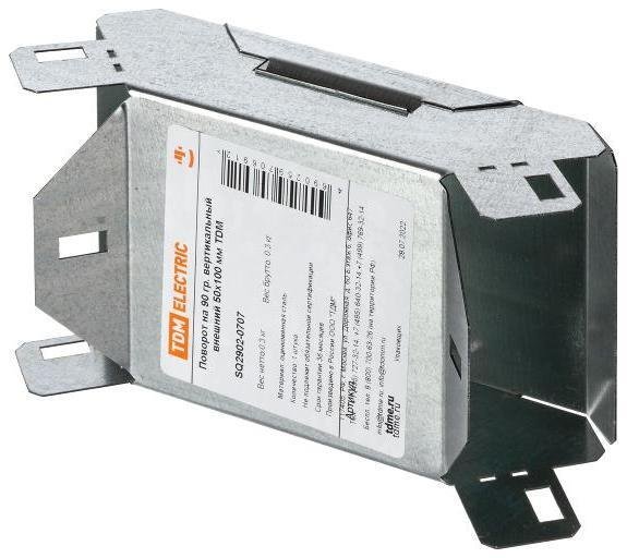 TDM electric SQ2902-0707 Поворот на 90 град. вертикальный внешний 50х100