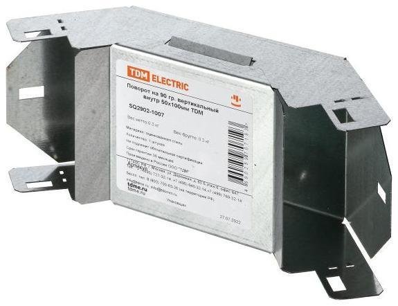 TDM electric SQ2902-1007 Поворот на 90 град. вертикальный внутренний 50х100