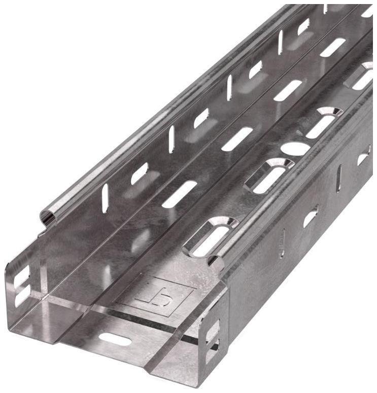 Промрукав PR16.0002 Лоток перфорированный Стандарт 100х50х3000 (24 м/уп)