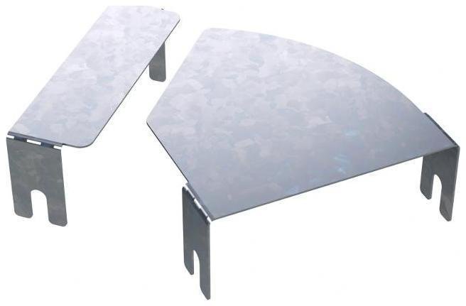 DKC SKVN200 Крышка на горизонтальный изменяемый угол СРО 0-45град. 200, 1,2 мм