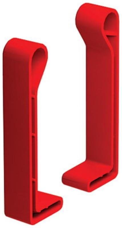 DKC LS8000 Заглушка торцевая для профиля 80. пластик красного цвета RAL3020 (комплект, правая + левая) [в упаковке 10, цена за 1 шт]
