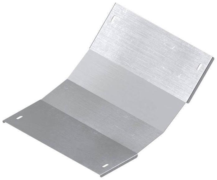 DKC LKH0166KZL Крышка на угол вертикальный внутр. 45 град, 100х600 R600, цинк-ламельная в комплекте с крепежными элемент и соединит. пластинами
