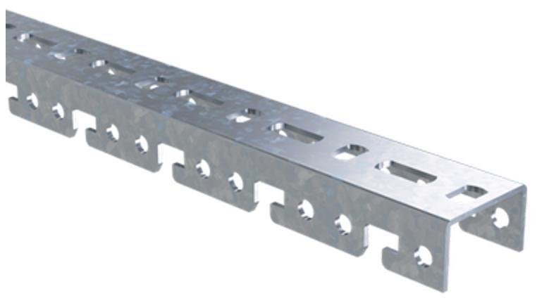 DKC BPF2906HDZ Профиль BPF, для консолей быстрой фиксации BBF, L600, толщ.2,5 мм, горячеоцинкованный [в упаковке 4, цена за 1 шт]