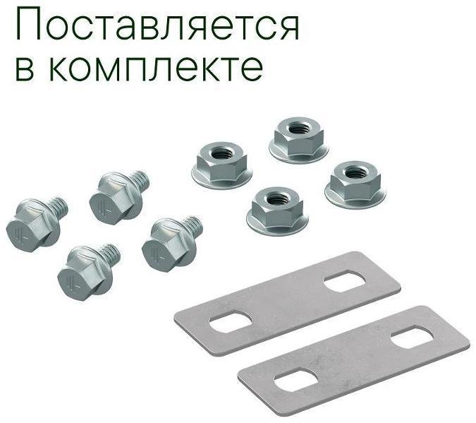 DKC LK0063KHDZ Крышка на угол горизонтальный 90 градусов, осн.600, R=300мм, горячеоцинкованная в комплекте с крепежными элементами и соединительным