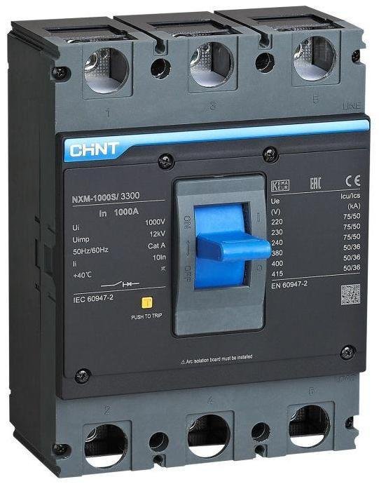 CHINT 844280 Выключатель автоматический 3п 800А 50кА NXM-1000S (R)