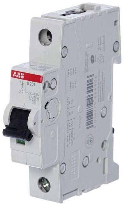 ABB 2CDS251001R0204 Выключатель автоматический модульный 1п C 20А 6кА S201 C20