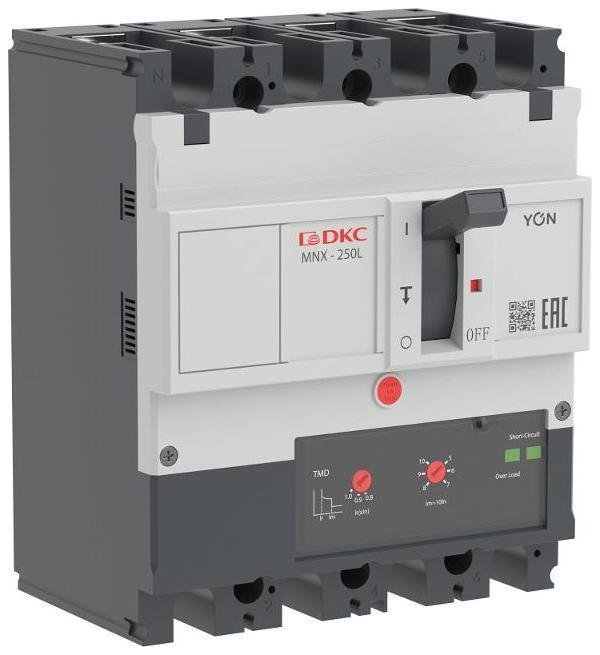 DKC MNX250L4PTMD0250 Авт. выкл. YON pro MNX250L 4P 250A 70kA при AC415V расц. TMD