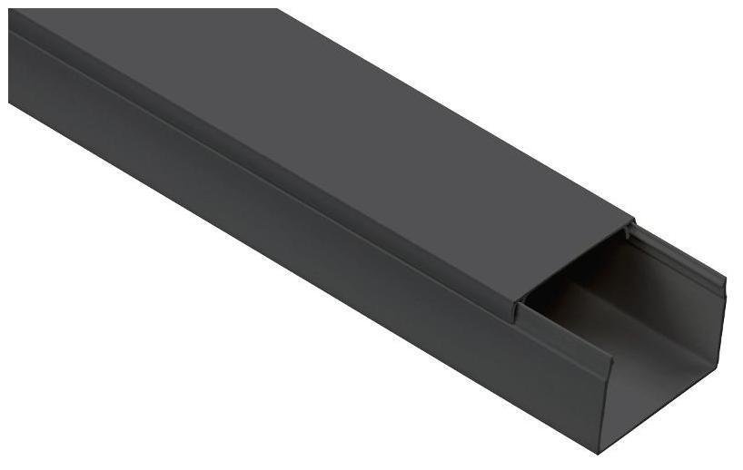IEK EL-KK10-060-040-1-K02 Кабель-канал 60х40 "ЭЛЕКОР" черный (18м) [в упаковке 18, цена за 1 м]